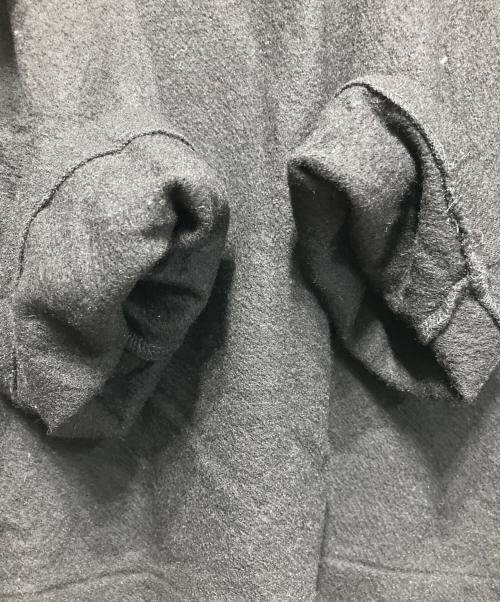 YOHJI YAMAMOTO（ヨウジヤマモト）YOHJI YAMAMOTO (ヨウジヤマモト) SUPER 120 WOOL SINGLE JERSEY ROUND NECK LS TEE ブラック サイズ:SIZE3の古着・服飾アイテム