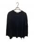 YOHJI YAMAMOTO（ヨウジヤマモト）の古着「SUPER 120 WOOL SINGLE JERSEY ROUND NECK LS TEE」｜ブラック
