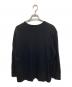 YOHJI YAMAMOTO (ヨウジヤマモト) SUPER 120 WOOL SINGLE JERSEY ROUND NECK LS TEE ブラック サイズ:SIZE3：10000円