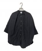 YENNイエン）の古着「ROUND FORM SHIRT/ラウンドフォームシャツ」｜グレー