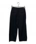 ATON (エイトン) WOOL TROPICAL TAPERED EASY PANTS/ウールトロピカルテーパードパンツ ブラック サイズ:SIZE 2：13000円