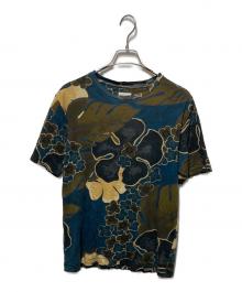 DRIES VAN NOTEN（ドリスヴァンノッテン）の古着「花柄tシャツ」｜ネイビー