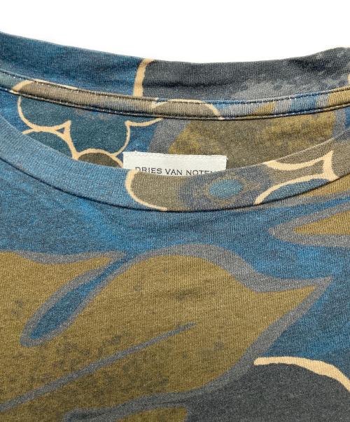 DRIES VAN NOTEN（ドリスヴァンノッテン）DRIES VAN NOTEN (ドリスヴァンノッテン) 花柄tシャツ ネイビー サイズ:Sの古着・服飾アイテム