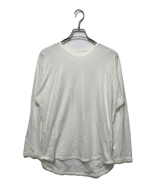 HOMME PLISSE ISSEY MIYAKE（オム プリッセ イッセイ ミヤケ）HOMME PLISSE ISSEY MIYAKE (オム プリッセ イッセイ ミヤケ) ロングスリーブカットソー ホワイト サイズ:2の古着・服飾アイテム
