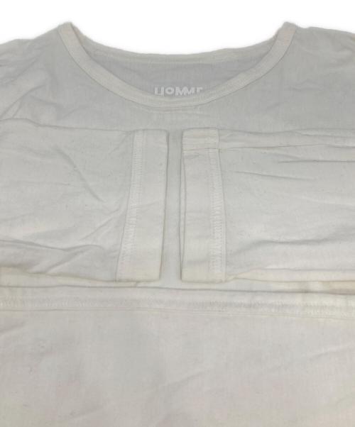 HOMME PLISSE ISSEY MIYAKE（オム プリッセ イッセイ ミヤケ）HOMME PLISSE ISSEY MIYAKE (オム プリッセ イッセイ ミヤケ) ロングスリーブカットソー ホワイト サイズ:2の古着・服飾アイテム