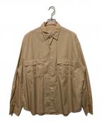 Porter Classicポータークラシック）の古着「Roll Up Shirt/ロールアップシャツ」｜ベージュ