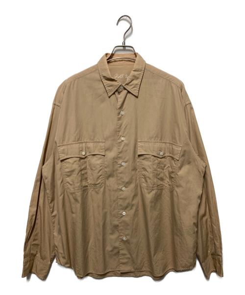 Porter Classic（ポータークラシック）Porter Classic (ポータークラシック) Roll Up Shirt/ロールアップシャツ ベージュ サイズ:Mの古着・服飾アイテム