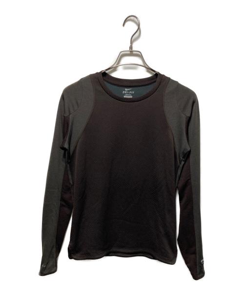 NIKE（ナイキ）NIKE (ナイキ) UNDERCOVER (アンダーカバー) メッシュカットソー ブラウン サイズ:Sの古着・服飾アイテム