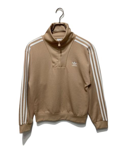 adidas（アディダス）adidas (アディダス) ファンネルネックトラックトップ ベージュ サイズ:XSの古着・服飾アイテム