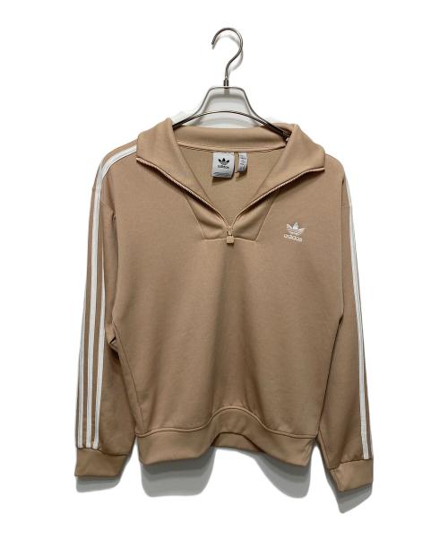 adidas（アディダス）adidas (アディダス) ファンネルネックトラックトップ ベージュ サイズ:XSの古着・服飾アイテム
