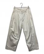 Clicheクリシェ）の古着「EX WIDE TROUSERS/エクストラワイドトラウザース/ワイドパンツ」｜アイボリー