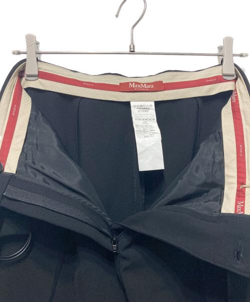 Max Mara Studio（マックスマーラ ストゥディオ）Max Mara Studio (マックスマーラ ストゥディオ) センタープレススラックス ブラック サイズ:40の古着・服飾アイテム