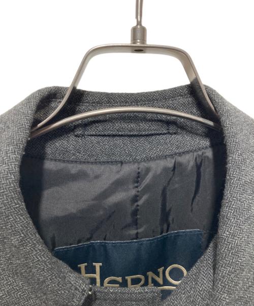 HERNO（ヘルノ）HERNO (ヘルノ) ウールステンカラーコート グレー サイズ:48の古着・服飾アイテム