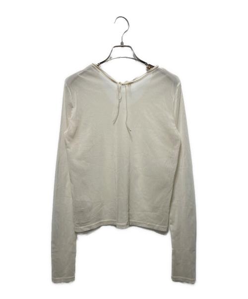 anuke（アンヌーク）anuke (アンヌーク) 2way Sheer Tops ベージュ サイズ:freeの古着・服飾アイテム