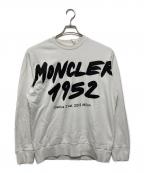MONCLERモンクレール）の古着「プリントスウェット」｜ホワイト