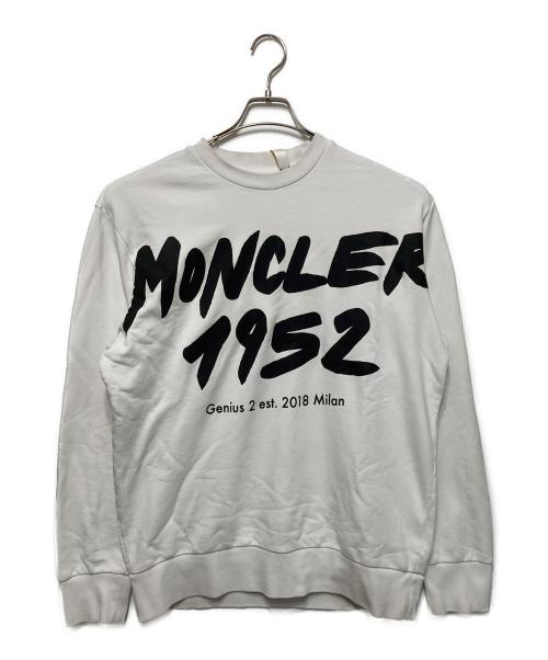 MONCLER（モンクレール）MONCLER (モンクレール) プリントスウェット ホワイト サイズ:Mの古着・服飾アイテム