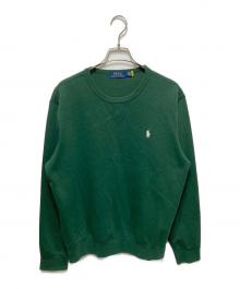 POLO RALPH LAUREN（ポロ・ラルフローレン）の古着「Vガゼットスウェット」｜グリーン