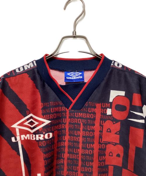 UMBRO（アンブロ）UMBRO (アンブロ) 90's ゲームシャツ ネイビー×レッド サイズ:Lの古着・服飾アイテム