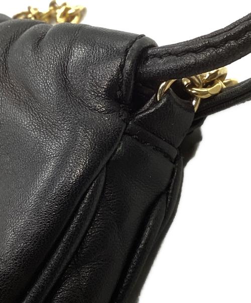 LOEWE（ロエベ）LOEWE (ロエベ) アナグラムチェーンショルダーバッグ ブラックの古着・服飾アイテム