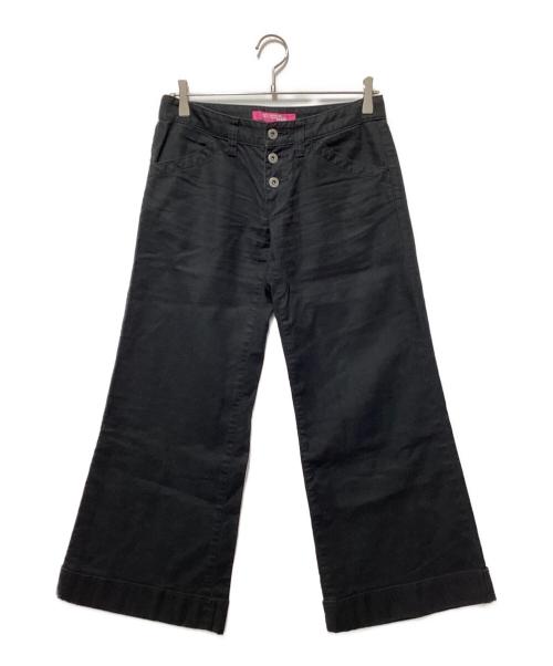 COMME des GARCONS JUNYA WATANABE MAN（コム デ ギャルソン ジュンヤ ワタナベ マン）COMME des GARCONS JUNYA WATANABE MAN (コム デ ギャルソン ジュンヤ ワタナベ マン) ボタンフライワイドパンツ ブラック サイズ:Mの古着・服飾アイテム
