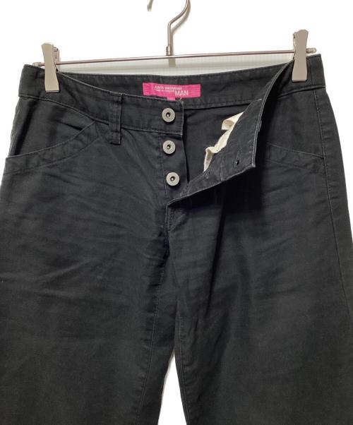 COMME des GARCONS JUNYA WATANABE MAN（コム デ ギャルソン ジュンヤ ワタナベ マン）COMME des GARCONS JUNYA WATANABE MAN (コム デ ギャルソン ジュンヤ ワタナベ マン) ボタンフライワイドパンツ ブラック サイズ:Mの古着・服飾アイテム