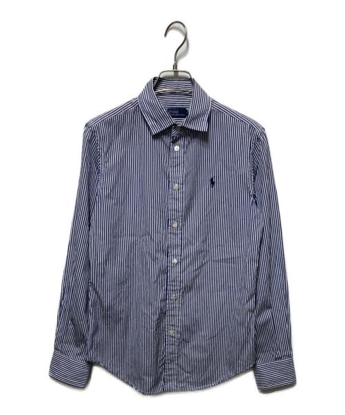 POLO RALPH LAUREN（ポロ・ラルフローレン）POLO RALPH LAUREN (ポロ・ラルフローレン) ストライプシャツ ネイビー×ホワイト サイズ:2の古着・服飾アイテム