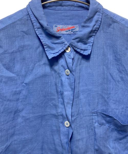Spick and Span（スピック＆スパン）Spick and Span (スピック＆スパン) ガーメントダイシアーラミーシャツ ブルー サイズ:freeの古着・服飾アイテム