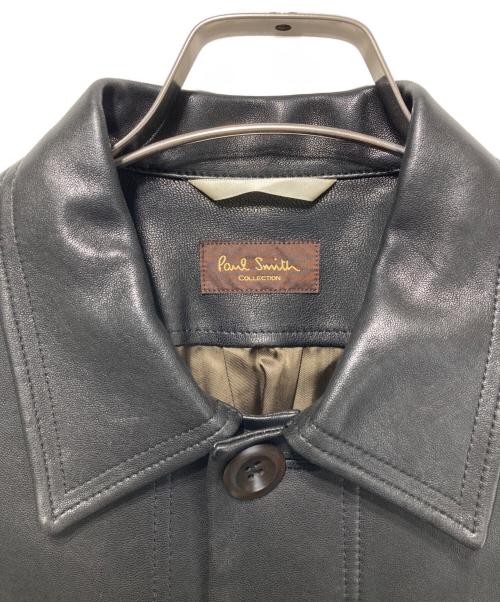 Paul Smith COLLECTION（ポールスミス コレクション）Paul Smith COLLECTION (ポールスミス コレクション) ラムレザージャケット ブラック サイズ:Ｌの古着・服飾アイテム