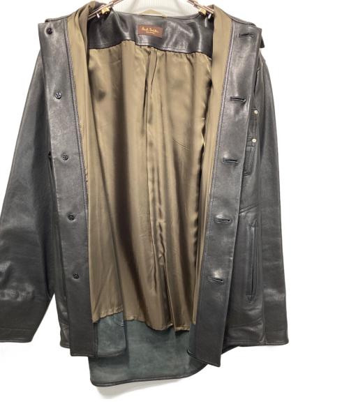 Paul Smith COLLECTION（ポールスミス コレクション）Paul Smith COLLECTION (ポールスミス コレクション) ラムレザージャケット ブラック サイズ:Ｌの古着・服飾アイテム