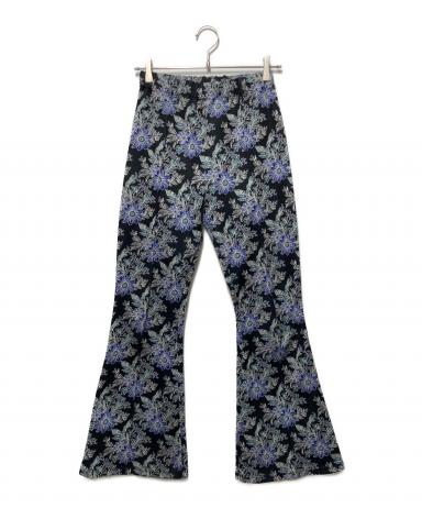 FUMIE TANAKA フミエタナカ　ジャガードフレアパンツ　2 中古・古着通販】FUMIE=TANAKA (フミエタナカ) FT flower JQ flare PA
