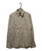 NIGEL CABOURNナイジェルケーボン）の古着「リネンアーミーシャツ」｜ベージュ