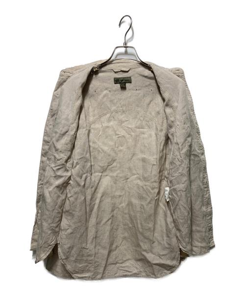 NIGEL CABOURN（ナイジェルケーボン）NIGEL CABOURN (ナイジェルケーボン) リネンアーミーシャツ ベージュ サイズ:44の古着・服飾アイテム