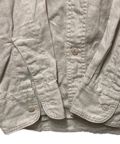 NIGEL CABOURN（ナイジェルケーボン）NIGEL CABOURN (ナイジェルケーボン) リネンアーミーシャツ ベージュ サイズ:44の古着・服飾アイテム