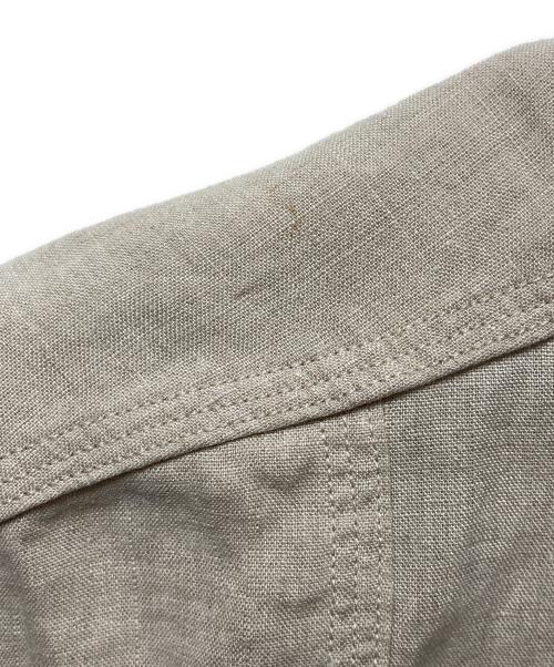 NIGEL CABOURN（ナイジェルケーボン）NIGEL CABOURN (ナイジェルケーボン) リネンアーミーシャツ ベージュ サイズ:44の古着・服飾アイテム