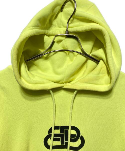 BALENCIAGA（バレンシアガ）BALENCIAGA (バレンシアガ) BBロゴプリントオーバーサイズフーディー イエロー サイズ:Sの古着・服飾アイテム