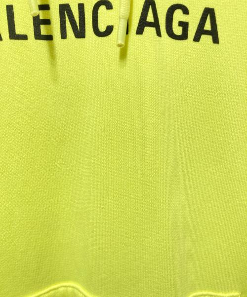 BALENCIAGA（バレンシアガ）BALENCIAGA (バレンシアガ) BBロゴプリントオーバーサイズフーディー イエロー サイズ:Sの古着・服飾アイテム