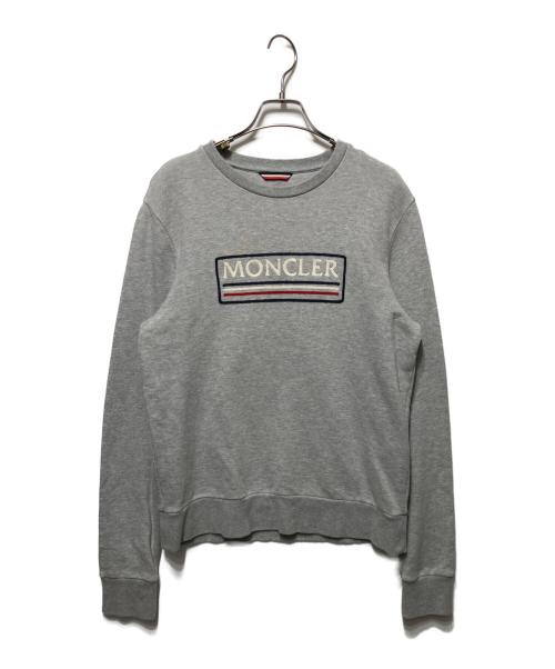 MONCLER（モンクレール）MONCLER (モンクレール) ロゴスウェット グレー サイズ:Sの古着・服飾アイテム