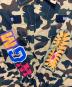中古・古着 A BATHING APE (アベイシングエイプ) コットン カモ シャーク ワッペン ワークシャツジャケット ベージュ×カーキ サイズ:M：17000円
