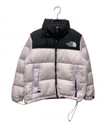 THE NORTH FACE（ザ ノース フェイス）の古着「Short Nuptse Jacket」｜ピンク×ブラック