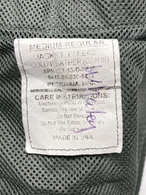 US ARMY（ユーエスアーミー）US ARMY (ユーエスアーミー) GEN 3 COLD WEATHER FLEECE JACKET/フリースジャケット カーキ サイズ:Ｍの古着・服飾アイテム