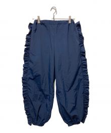 NON TOKYO（ノントーキョー）の古着「FRILL TRACK PANTS/フリルトラックパンツ」｜ネイビー