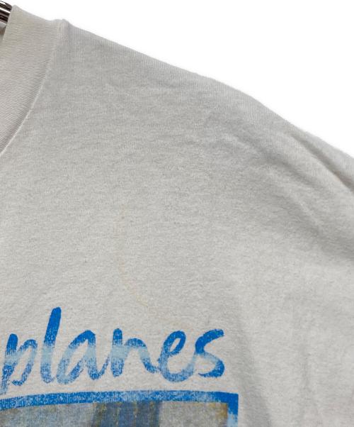 Hanes（ヘインズ）Hanes (ヘインズ) 90'sプリントTシャツ ホワイト×ブルー サイズ:XLの古着・服飾アイテム