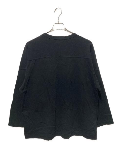 COMOLI（コモリ）COMOLI (コモリ) フットボールTシャツ ブラック サイズ:2の古着・服飾アイテム
