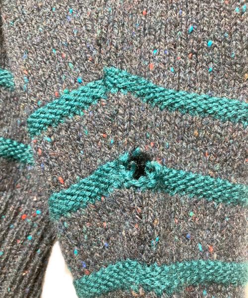 PENDLETON（ペンドルトン）PENDLETON (ペンドルトン) ヘンリーネックニット グレー サイズ:Lの古着・服飾アイテム