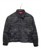 SUPREMEシュプリーム）の古着「Layered Denim Trucker Jacket」｜ブラック