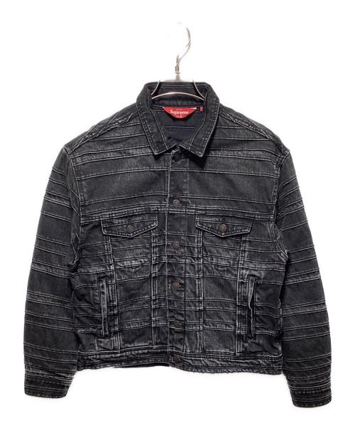 SUPREME（シュプリーム）Supreme (シュプリーム) Layered Denim Trucker Jacket ブラック サイズ:Sの古着・服飾アイテム