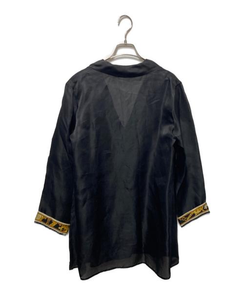 LEONARD FASHION（レオナールファッション）LEONARD FASHION (レオナールファッション) シルクライトコート ブラック サイズ:Mの古着・服飾アイテム
