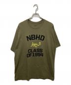 NEIGHBORHOODネイバーフッド）の古着「プリントTシャツ」｜カーキ