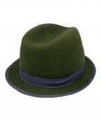 the fat hatterザ ファットハッター）の古着「フェルトハット」｜グリーン