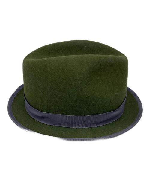 the fat hatter（ザ ファットハッター）the fat hatter (ザ ファットハッター) フェルトハット グリーンの古着・服飾アイテム